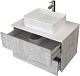 Grossman Мебель для ванной Эдванс 80 подвесная цемент светлый – картинка-18